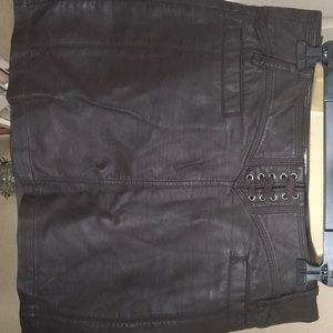 Deep Chocolate mini skirt